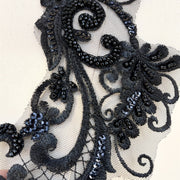 D1 three-dimensional beading on flowers heavy industry lace flowers embroidered lace accessories clothing decoration embroider fabric flowers