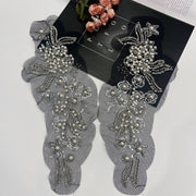 Heavy industry DIY sequined beads embroidery lace three-dimensional flower wedding dress dress head jewelry luggage decoration patch flower