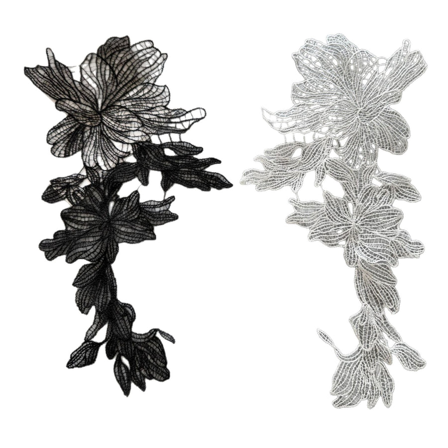 R296 water-soluble fish silk thread lace embroidery bead sequin collar DIY wedding dress decoration accessories