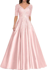 European and american style plus size evening gown - women's satin floor-length dress - perfect for weddings, bridesmaids, annual galas, and performances - flattering and figure-forgiving