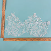 Lace hollow embroidery embroidery applique, wedding dress, curtain headgear DIY handmade decorative patch accessories