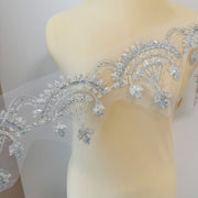 Heavy Handmade Beaded Clothing Decoration Apparel Trims - DIY Fashion & Formal Wear Embellishment (ZH464)