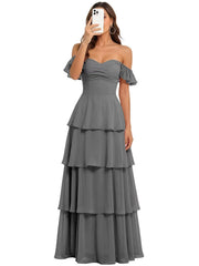 Fairy new arrival mori style bridesmaid dress women's long fairy elegant chiffon cake skirt one shoulder backless strap evening dress