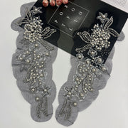 Heavy industry DIY sequined beads embroidery lace three-dimensional flower wedding dress dress head jewelry luggage decoration patch flower