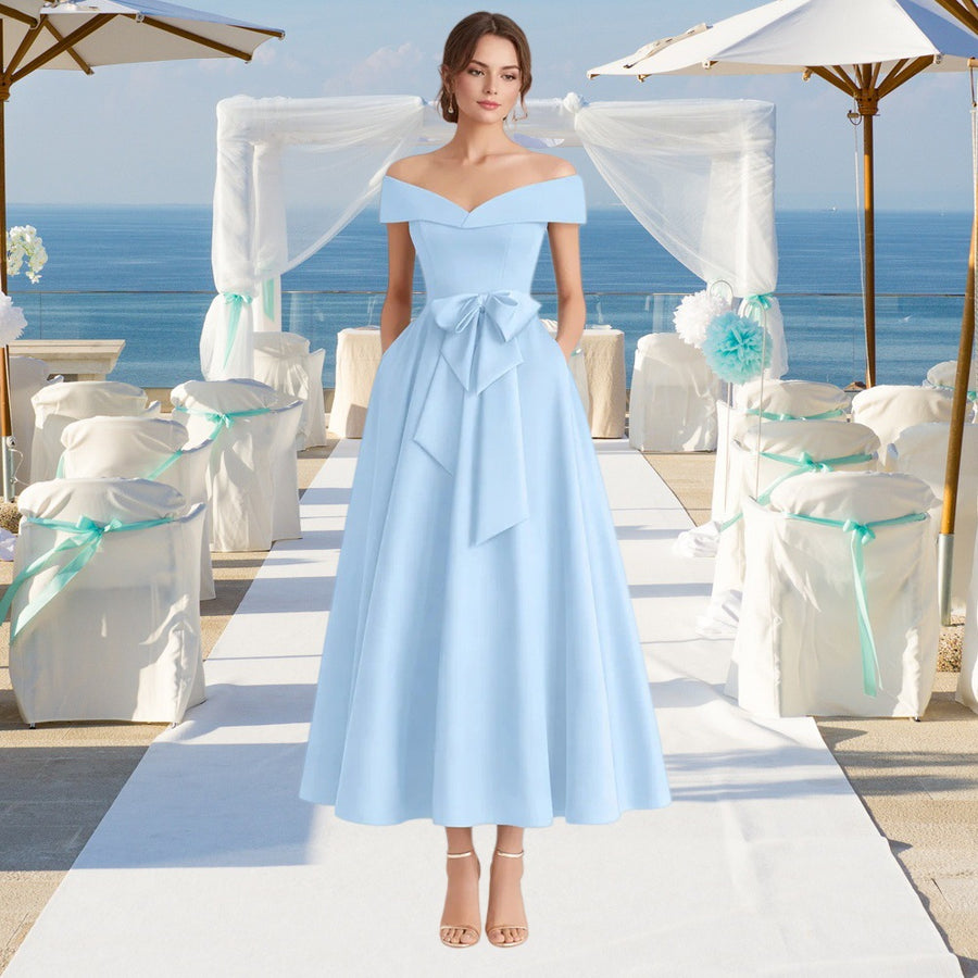 Plus size evening gown for women - satin wedding bridesmaid dress, perfect for annual meetings, performances, and special occasions. flattering and figure-enhancing, designed for curvy women. a stylish choice for mothers
