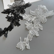 R296 water-soluble fish silk thread lace embroidery bead sequin collar DIY wedding dress decoration accessories