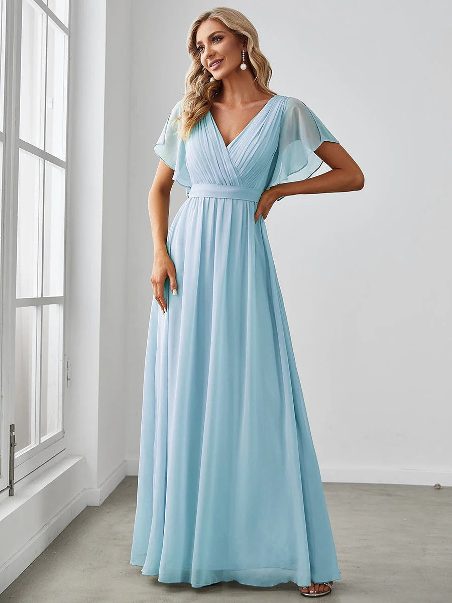 Cross-border amazon hot-selling bridesmaid dresses, elegant evening gowns, perfect for year-end parties and performances, plus size friendly