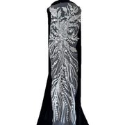 Zh481 beaded embroidery mesh pearl lace beaded accessories diy clothing dress decoration accessories