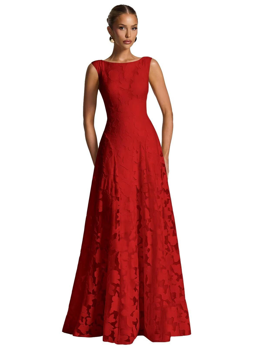 Cross-border hot-selling fashion style plus size dress dress socialite style plus size evening dress bridesmaid engagement host dress