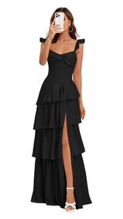 French bridesmaid dresses for women - summer beach vacation long dress, ethereal & slimming, sister dress, party gown, evening wear