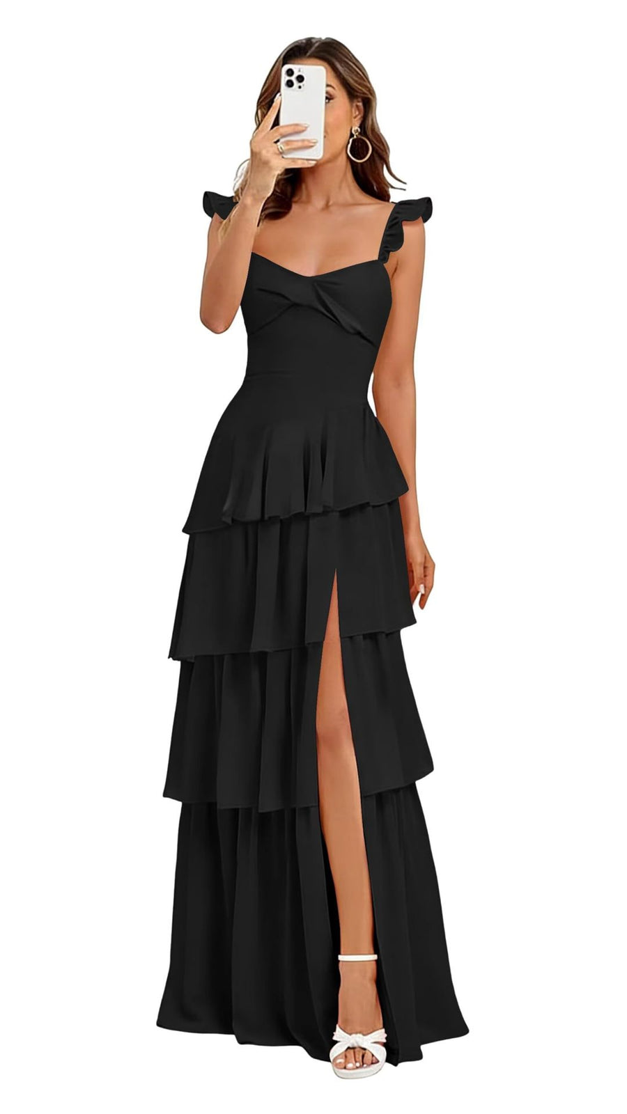 French bridesmaid dresses for women - summer beach vacation long dress, ethereal & slimming, sister dress, party gown, evening wear