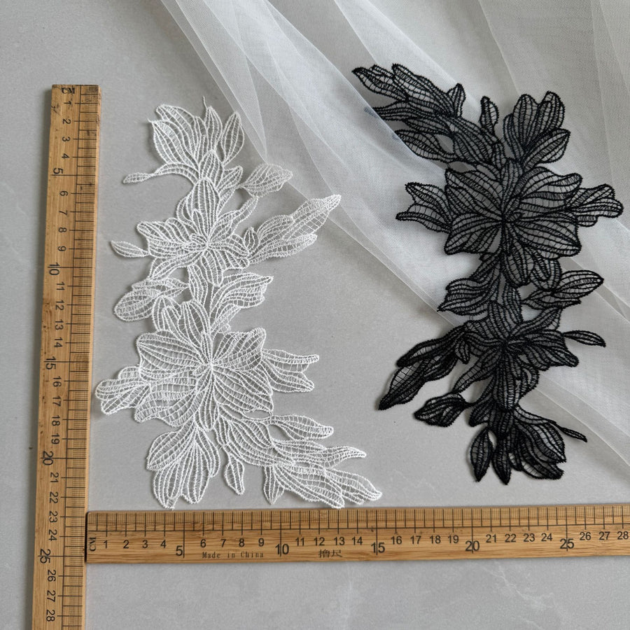 Hollow Fish Silk Water-Soluble Lace Fabric - Embroidery Clothing & Pet Clothing Decorative Material (R185)