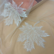Maple Leaf Lace Hollow Cloth Patch - Wedding Headdress & Handmade DIY Clothing Accessory