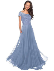 European and american style plus size evening gown women's lace chiffon floor-length dress wedding bridesmaid annual meeting performance outfit for curvy moms