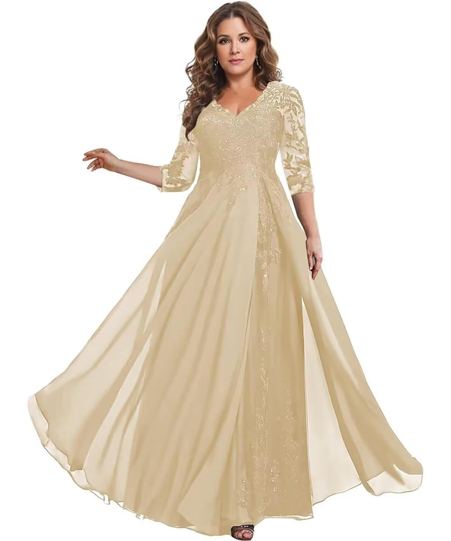 European station cross-border amazon dress chiffon patchwork lace cut out long dress bridesmaid evening dress women's evening dress