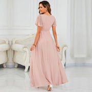 Export long skirt evening dress elegantdressfrench bridesmaid dress banquet party dress party performance dress evening dress