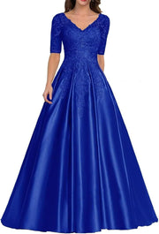 European and american style plus size evening gown - women's satin floor-length dress - perfect for weddings, bridesmaids, annual galas, and performances - flattering and figure-forgiving