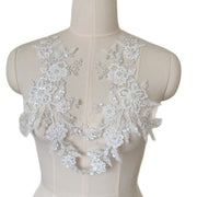 Trendy Beaded Rhinestone Lace Appliqué - DIY Handmade Wedding Dress & Clothing Accessories (ZH429)