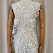 Zh471 new large embroidery bead embroidery sequin sequin wedding dress children's clothing embroidered fabric computer embroidery