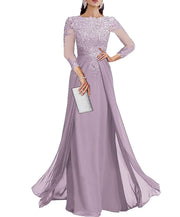 Cross-border lace patchwork long evening dress women's three-quarter sleeve banquet host bridesmaid dress new arrival elegant slimming evening gown