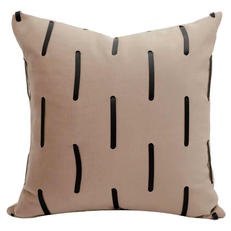 Modern Embroidered Cushion Cover - Minimalist Decor