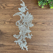 Handmade lace fish silk collar flower sticker for DIY wedding dress decoration
