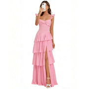 French bridesmaid dresses for women - summer beach vacation long dress, ethereal & slimming, sister dress, party gown, evening wear