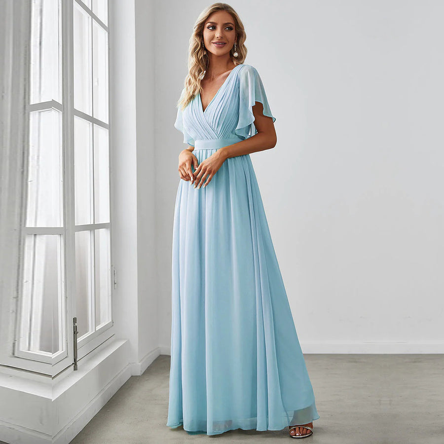 Cross-border amazon hot-selling bridesmaid dresses, elegant evening gowns, perfect for year-end parties and performances, plus size friendly