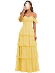Fairy new arrival mori style bridesmaid dress women's long fairy elegant chiffon cake skirt one shoulder backless strap evening dress