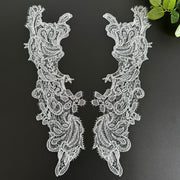 Neckline Fish Silk Hollow Veil Lace Light Patch - DIY Handmade Wedding Dress Accessory (R269)