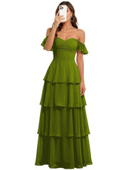 Fairy new arrival mori style bridesmaid dress women's long fairy elegant chiffon cake skirt one shoulder backless strap evening dress