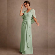 Fashion amazon cross-border banquet ladieswear wedding banquet women's clothing long evening dress annual meeting party host dress fat