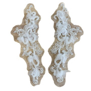 Beaded 3D Floral Mesh Embroidered Appliqué – DIY Clothing, Hanfu & Skirt Decoration (ZH389)