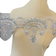 Heavy Handmade Beaded Clothing Decoration Apparel Trims - DIY Fashion & Formal Wear Embellishment (ZH464)