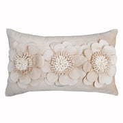 Soft Floral Cushion Cover - Handcrafted Petal Design for Gentle Interiors
