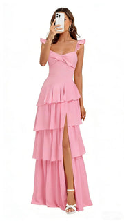 French bridesmaid dresses for women - summer beach vacation long dress, ethereal & slimming, sister dress, party gown, evening wear
