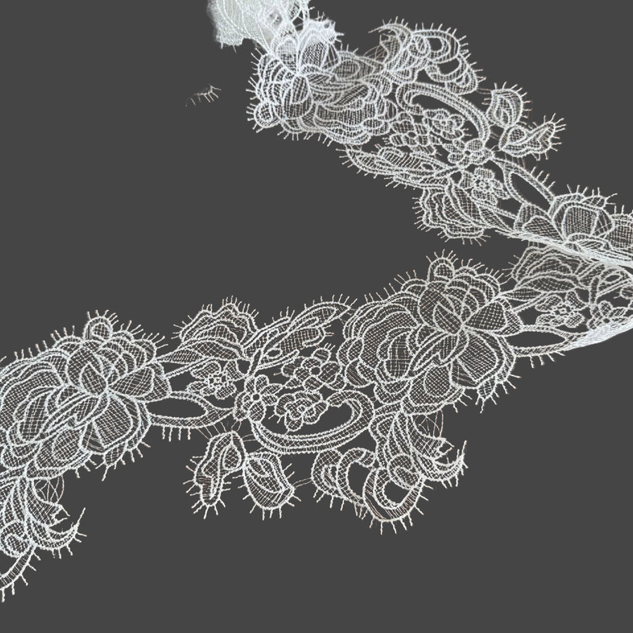 Rose Fish Silk Hollow Eyelash Lace - DIY Dress, Clothing & Headgear Accessory (R87)