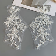 Zh421 new mesh embroidered lace trim - women's apparel, wedding veil, diy accessories, lace trim