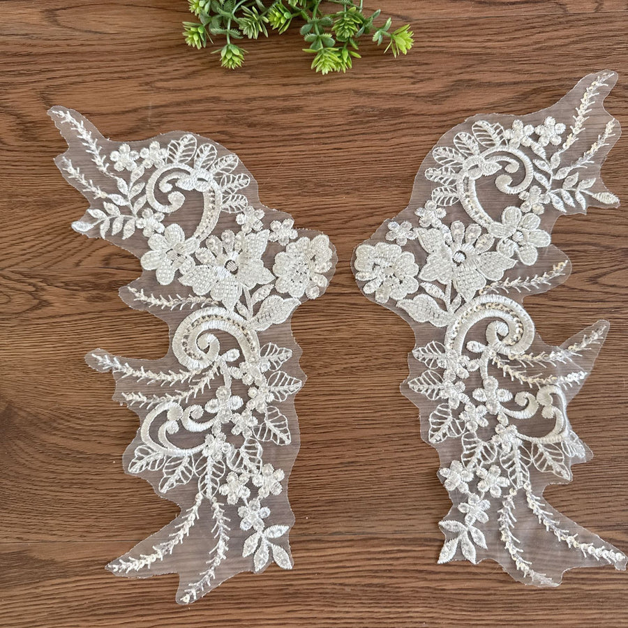 3D Organza Lace Flower Handmade Accessories - DIY Wedding Veil, Clothing Patch & Jewellery Material (D70)
