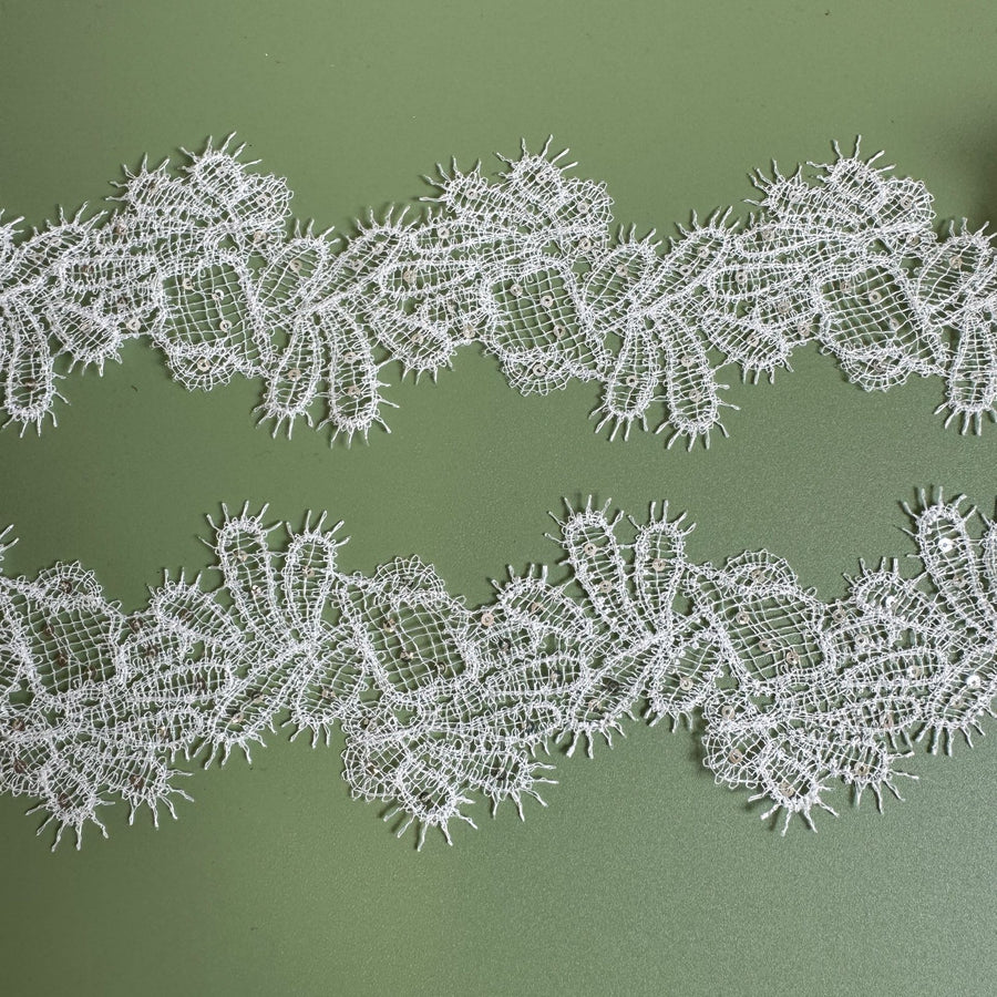 Water soluble sequined lace embroidery handmade DIY headband hair accessories Lolita cheongsam dress curtains R247
