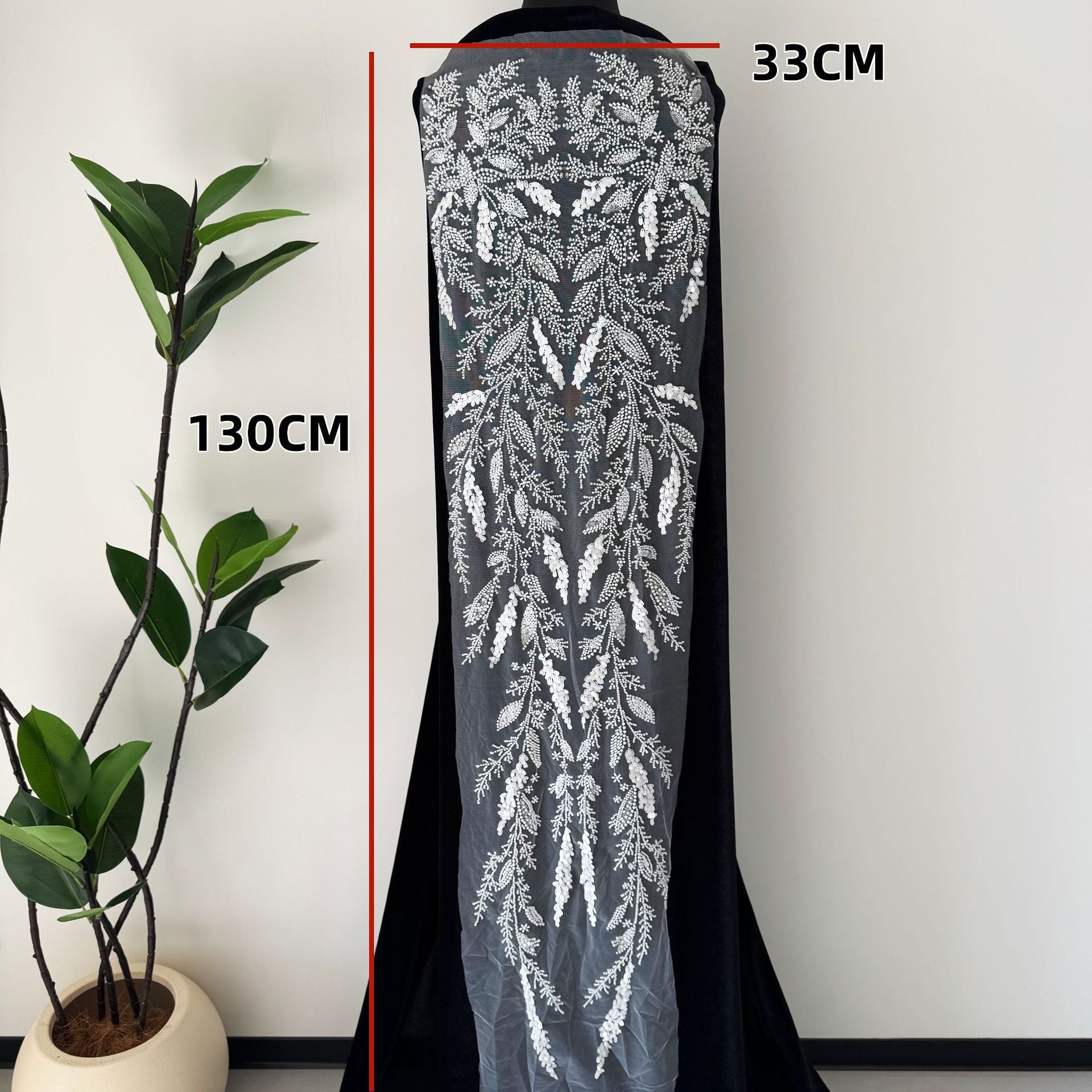 Zh480 fabric beading embroider organza lace computer beading clothing cheongsam curtain decorative accessories