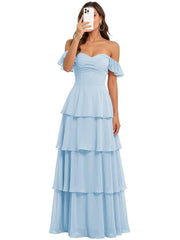 Fairy new arrival mori style bridesmaid dress women's long fairy elegant chiffon cake skirt one shoulder backless strap evening dress