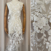 Zh471 new large embroidery bead embroidery sequin sequin wedding dress children's clothing embroidered fabric computer embroidery
