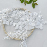 Handmade three-dimensional small flower clothes decorative nails drilling clothing design wedding accessories fabric accessories DIY clothes collar flower