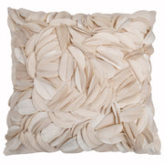 Soft Floral Cushion Cover - Handcrafted Petal Design for Gentle Interiors