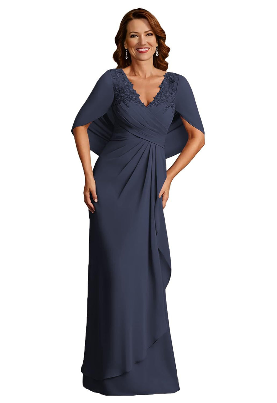 Fashion amazon cross-border banquet ladieswear wedding banquet women's clothing long evening dress annual meeting party host dress fat