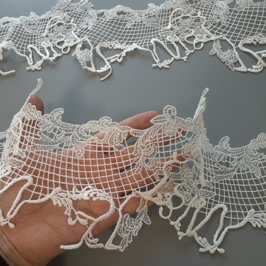 Water Soluble Barcode Hollow Lace - DIY Wedding Dress Splicing & Fabric Head Decoration (R155)