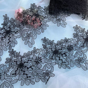 Milk silk hollow veil wedding dress lace, handmade DIY accessories dress accessories R33