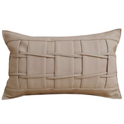 Minimalist Embroidered Cushion Cover - Subtle Texture for Refined Interiors
