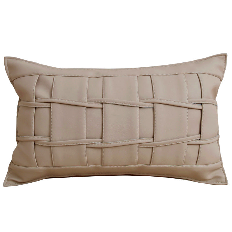 Minimalist Embroidered Cushion Cover - Subtle Texture for Refined Interiors